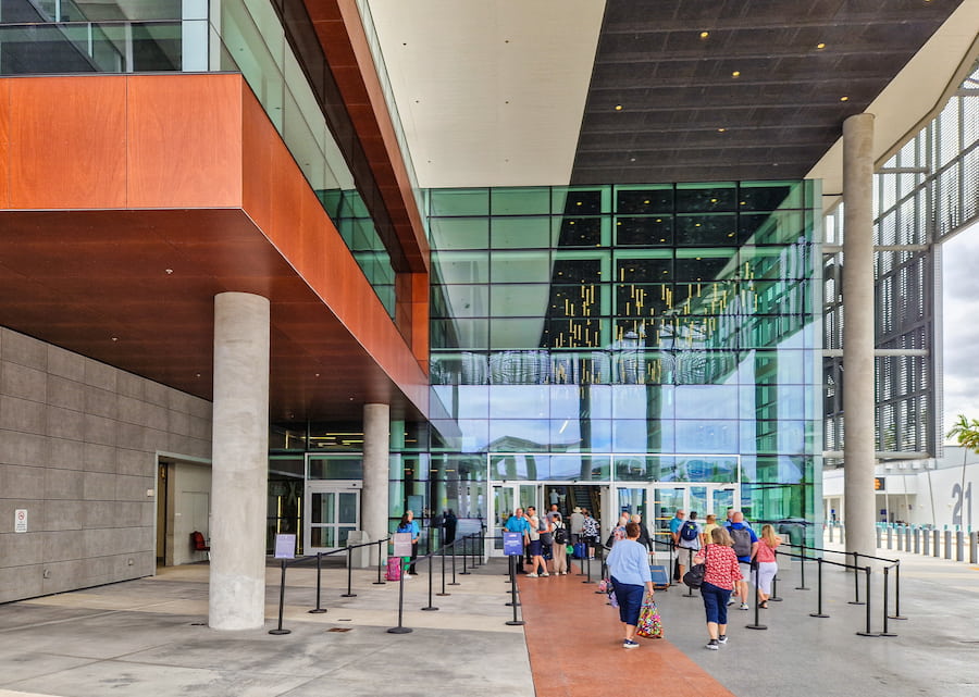 Entrance of cruise terminal 25, Port Everglades