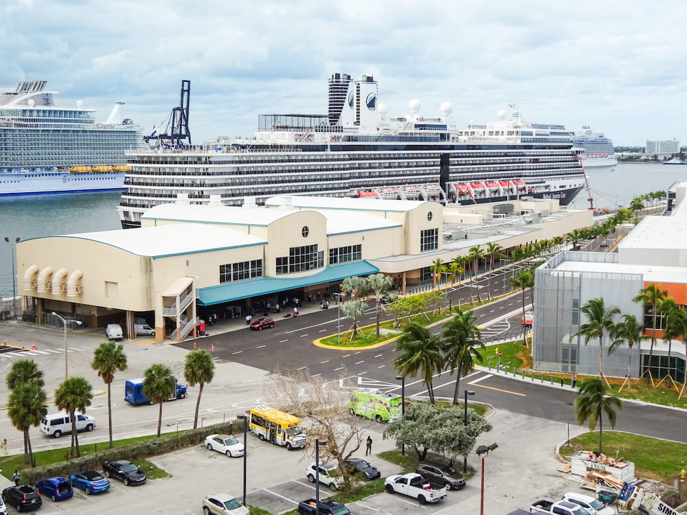 Ships in Fort Lauderdale cruise port