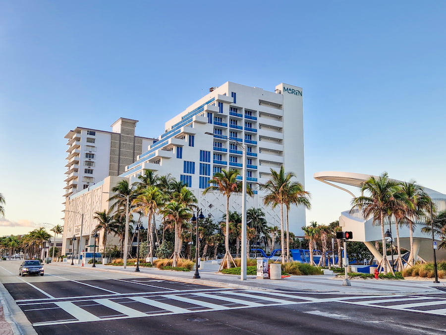 Maren Hotel in Ft Lauderdale, outside view