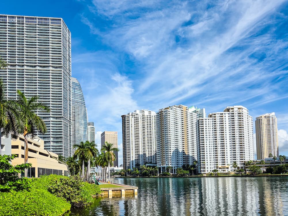 View of Brickell neighborhood in Miami