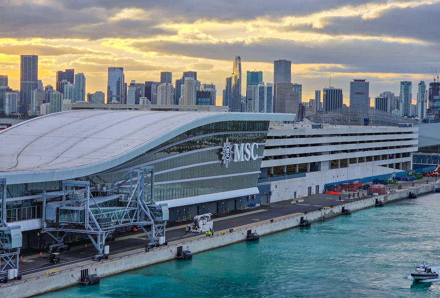 MSC cruise terminal AA in Port of Miami