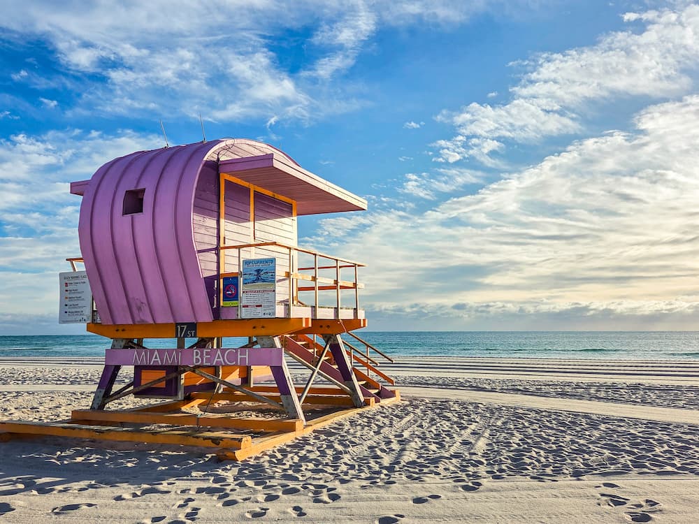 Lifeguard cabin in South Beach