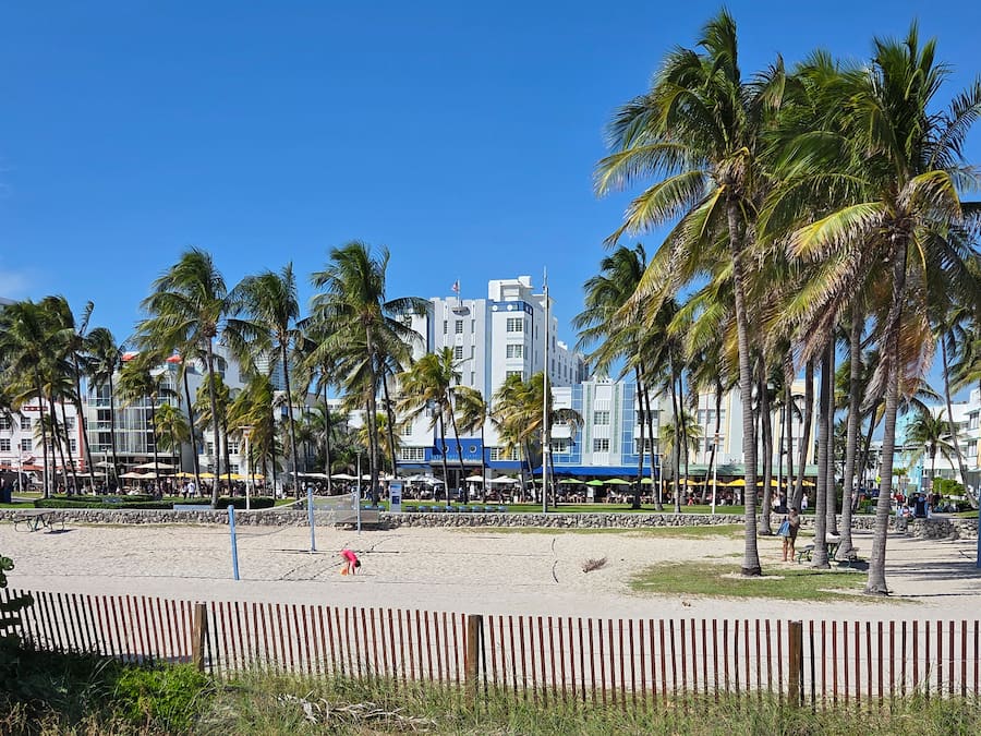 South Beach volleyball court