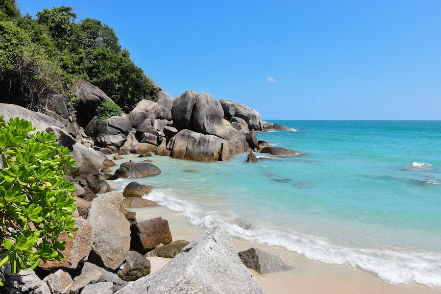 Beach on the island of Ko Samui in Thailand