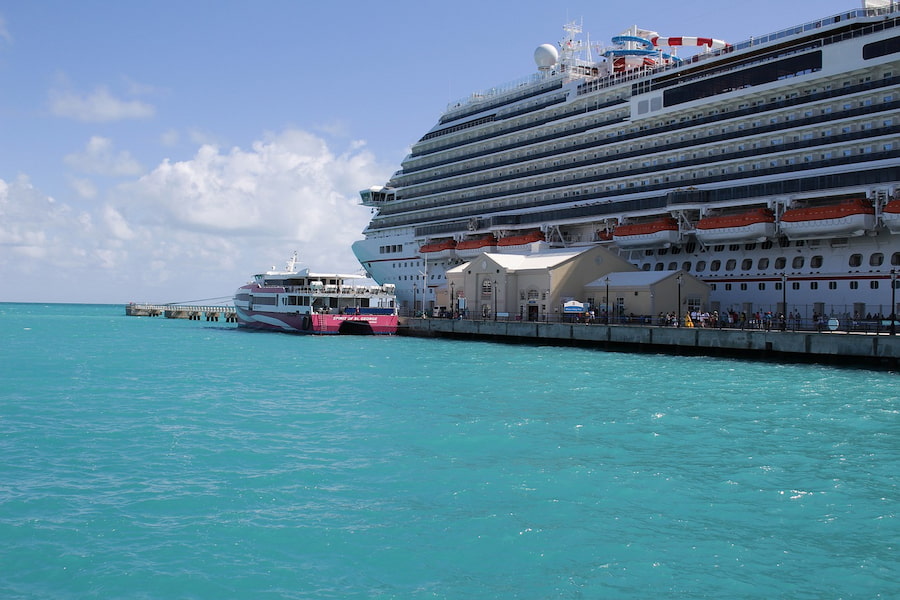 King's Wharf port, cruise ship in Bermuda