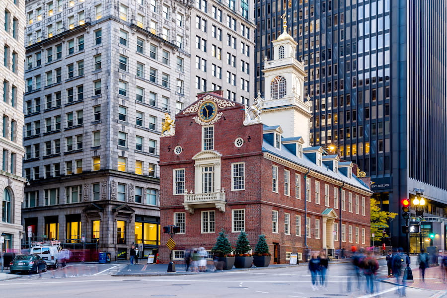 Downtown Boston financial district