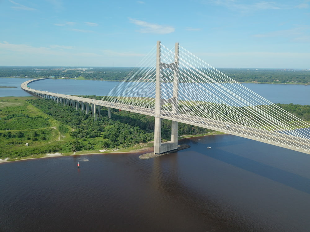 Dames Point bridge near Jaxport
