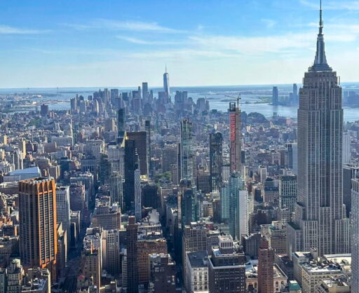 SUMMIT One Vanderbilt viewpoint with Empire State Building in Midtown South
