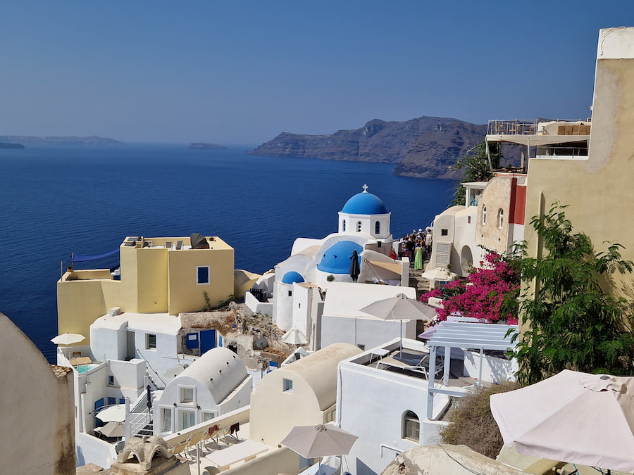 Oia Santorini panoramic view