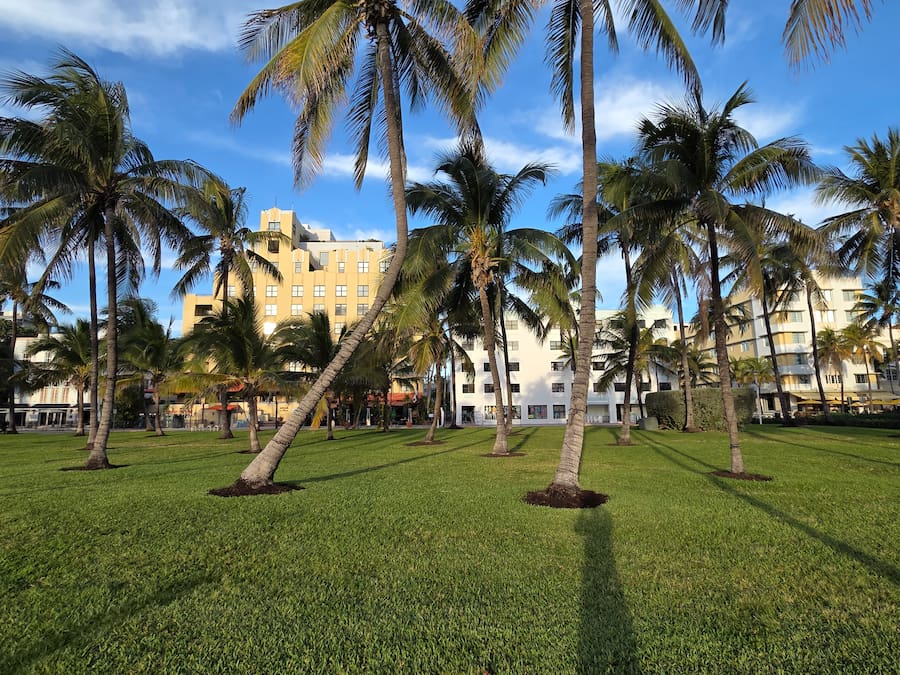 South Beach in early morning, Miami
